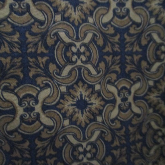 Tasso Elba Mens L/S Brown Cotton Fancy Casual Shirt - Size 18.5/34 or XXL - Picture 2 of 3